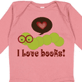 thumbnail image 4 of Inktastic I Love Books Bookworm Boys or Girls Long Sleeve Baby Bodysuit, 4 of 5