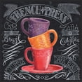 thumbnail image 2 of Brent, Paul 12x12 Black Ornate Wood Framed with Double Matting Museum Art Print Titled - Chalkboard Coffee II, 2 of 4