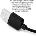 thumbnail image 3 of Ruimou 2 Pcs Chargeur de Rasoir Remplacement Câble de Chargement pour Rasoir Électrique Chargeur USB 5V avec Brosse de Nettoyage Compatible avec Rasoir Meridian, 3 of 7