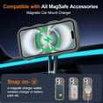thumbnail image 2 of Funda magnética para iPhone 17, compatible con MagSafe, diseño de marco de onda transparente 2025, funda de borde suave, bonita funda protectora mate transparente a prueba de golpes, 2 of 6