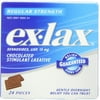 ex-lax Regular Strength Constipation Stimulant Laxative Chocolate Pieces, 24 Count