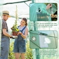 thumbnail image 3 of Greenhouse for Outdoors Greenhouse Walk-in Green House 15'x7'x7' Steel Greenhouse Kit Indoor Greenhouse Plant Shelves Tomato Herb Canopy for Patio, 3 of 7