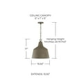 thumbnail image 5 of Capital Lighting 335311SC Quarry 16" Wide Pendant - Stucco, 5 of 7