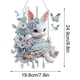 thumbnail image 3 of Kit de pintura de diamantes de conejo de Pascua con cadena | Decoración de ventanas y puertas con diamantes de imitación 5D para primavera | Corona colgante de pared DIY para niños y familia, 3 of 9