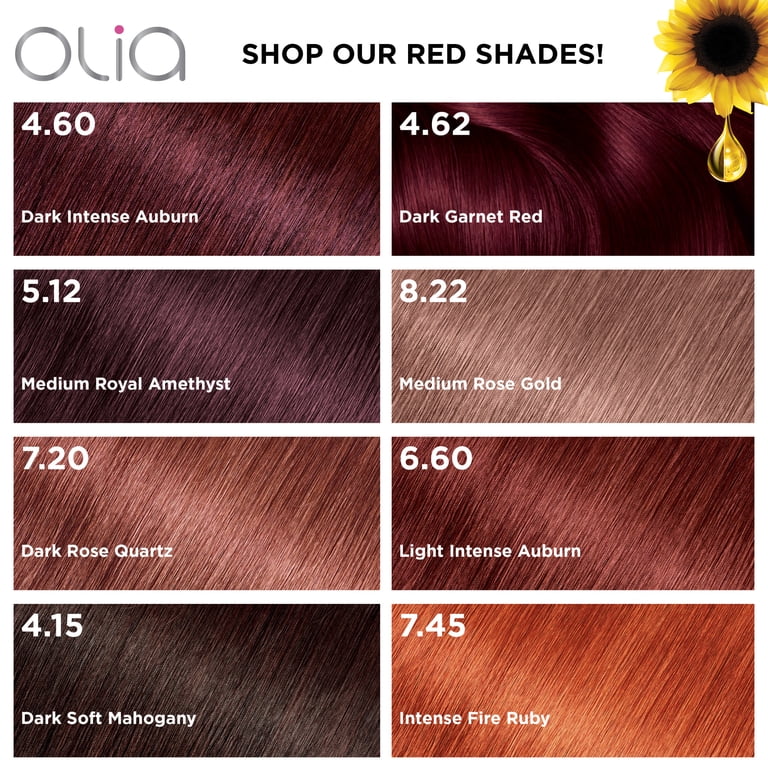 Garnier Olia Oil Powered Permanent Hair Color, 4.15 Dark Soft 