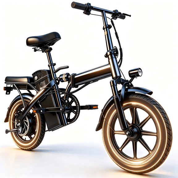 14IN Foldable Electric Bike for Adults, 500W Motor 20mph, 30 Miles Range, Removable High-Capacity Battery, UL 2849