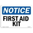 thumbnail image 1 of SignMission OS-NS-A-1824-L-12747 18 x 24 in. OSHA Notice Sign - First Aid Kit, 1 of 1