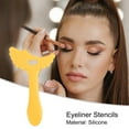 thumbnail image 3 of Unique Bargains Eyeliner Stencils Eyeliner  Eyeliner Stencil Pads Eye Makeup Tool Winged Tip Eyeliner Aid Yellow, 3 of 7