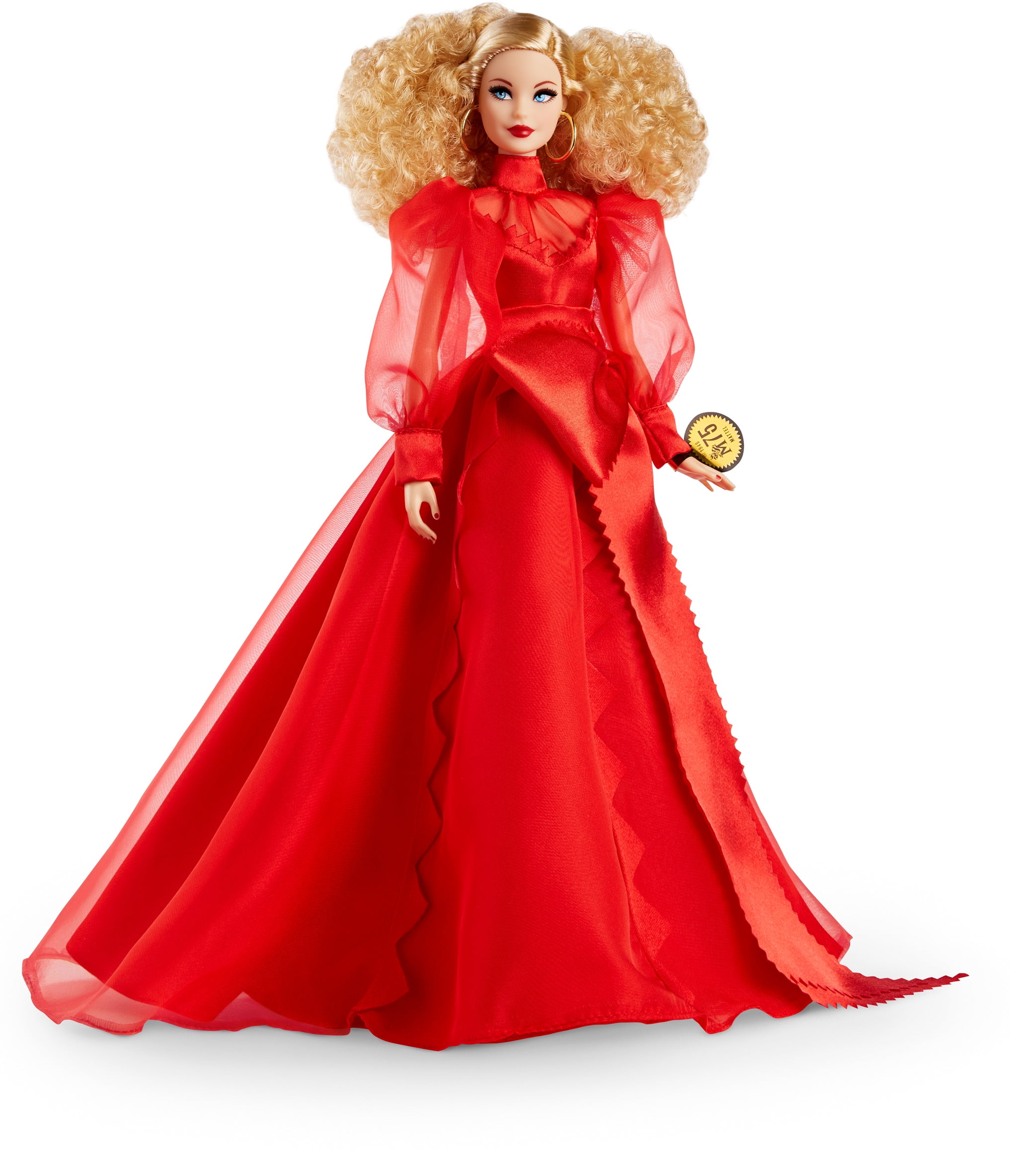 BARBIE METALLIC RED HOT GOWN FASHION MODEL MUSE COLLECTOR HOLIDAY FASHIONISTA 