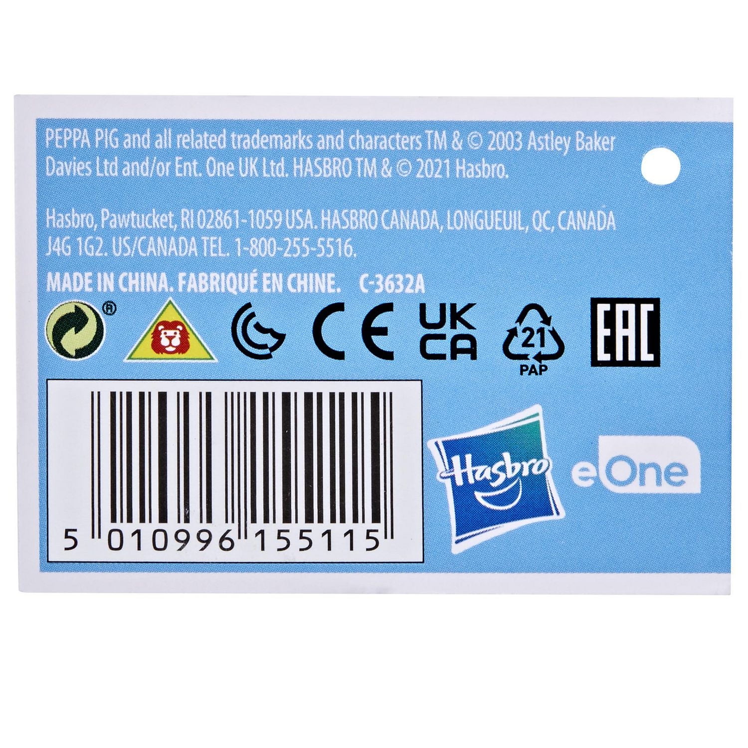 Peppa Pig Toys Candy Cat in Little Buggy Ice Cream Truck, Vehicle with Rolling Wheels, Preschool Toy for 3 Year Old Kids