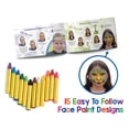 thumbnail image 2 of Dress Up America Kids Face Paint Crayons Safe, Non-Toxic Body Paint & Artbook, 2 of 7