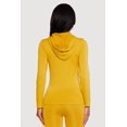 thumbnail image 4 of Women's Drawstring Hooded Zip Front Track Jacket, 4 of 4