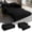 Black, variant on 66" Queen Pull Out Sleeper Sofa, 3‑in‑1 Velvet Convertible Loveseat with Side Storage for Apartment Bedroom
