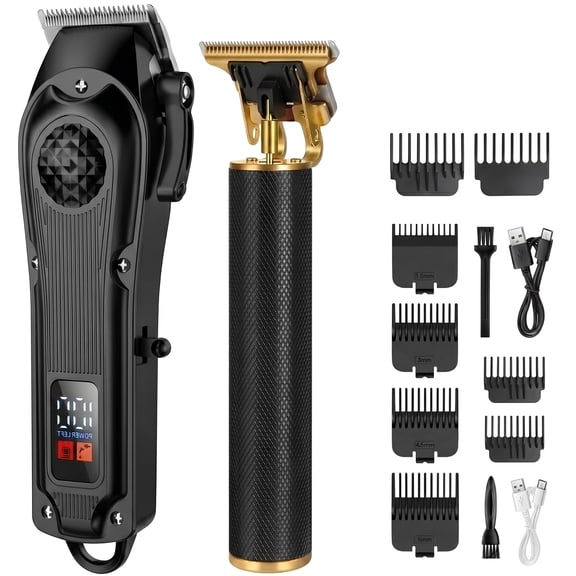 Obacre Hair Clippers for Men, Professional Clippers and Body Trimmers Set, Cordless Clippers for Hair Cutting,Beard Trimmer, Barber Clippers, Rechargeable Electric Shaver