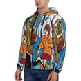 thumbnail image 3 of Lsque Scooby-Doo Pattern Casual Men's Hoodie,Hooded Sweatshirt with Kangaroo Pocket,Pullover Hoodie-X-Large, 3 of 8