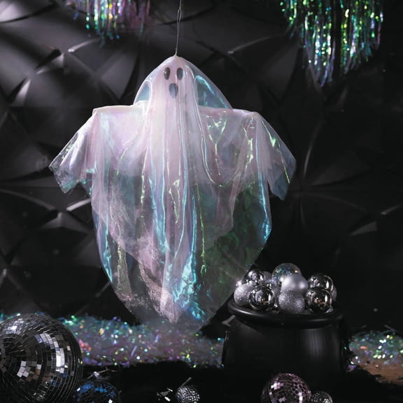 ATC White Ghost Halloween Hanging Decoration - White