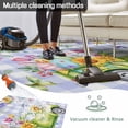 thumbnail image 5 of Easter Outdoor Rug for Patio/Deck/Porch, Non-Slip Large Area Rug 3 x 5 Ft, Green Truck Eggs Flowers Butterflies Purple Plaid Indoor Outdoor Rugs Washable Area Rugs, Camping Rug Carpet Runner, 5 of 8