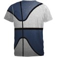 thumbnail image 2 of Championship Basketball White & Navy Blue All Over Mens T Shirt Multi 2XL, 2 of 2