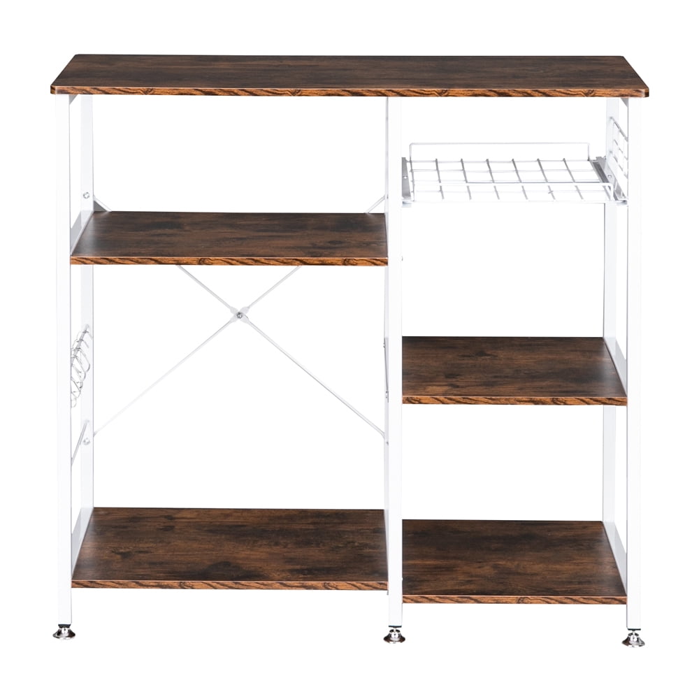 Lowestbest Kitchen Rack, Bakers Racks, Kitchen Corner Rack, Kitchen Shelving and Storage, Microwave Stand for Spice Rack Organizer Workstation, Brown Lowestbest Kitchen Rack, Bakers Racks, Kitchen Corner Rack, Kitchen Shelving and Storage, Microwave Stand for Spice Rack Organizer Workstation, Brown