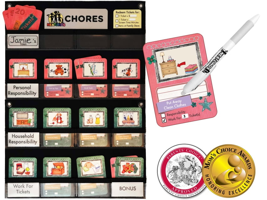 neatlings chore chart for 1 child 80 chores for toddlers walmart chore chart