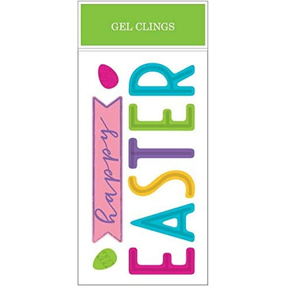 Impact Innovations Hoppy Happy Easter Window Gel Clings, 5.5 x 12