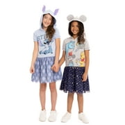 Disney Girls Stitch Hooded Cosplay Dress with Tulle Skirt, Sizes 4-16