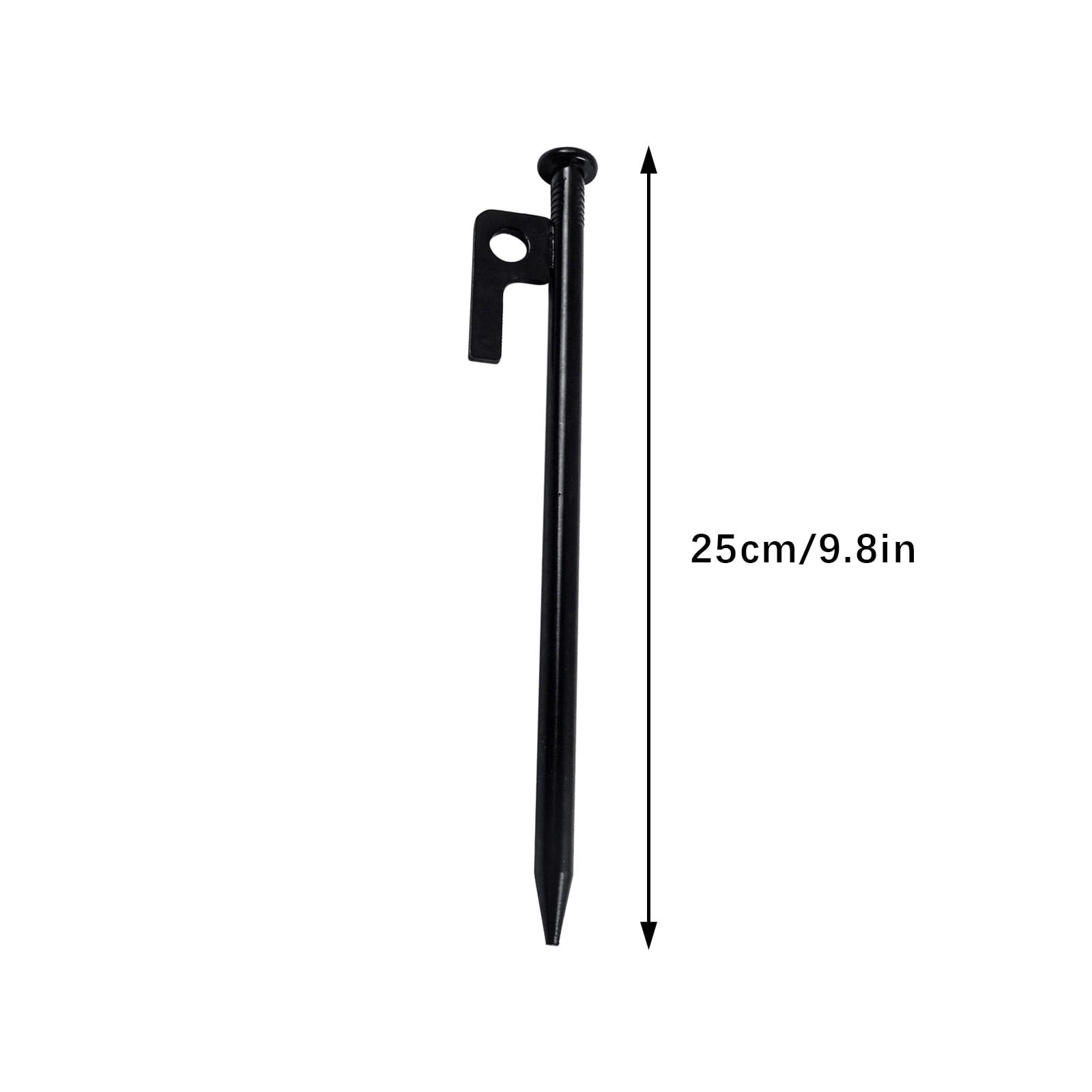 UUHYTG Solid Outdoor Camping Ground Nails Tent Stakes, Heavy Duty Steel Tent Pegs for Garden Lawn Beach Gazebo Awnings Tarps, Easy Setup Camping Accessory for Outdoor Hiking and Adventure Trips