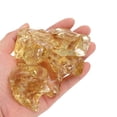 thumbnail image 4 of Uxcell Fire Glass for Fire Pit, 1.97"-3.15" High Luster Reflective Glass Rocks, Yellow, 4 of 5