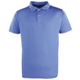 thumbnail image 1 of Premier - Polo de manga corta liso con corchetes Modelo Coolchecker para hombre/mujer Unisex - Verano/ Vacaciones/ Deporte (Azul), 1 of 1
