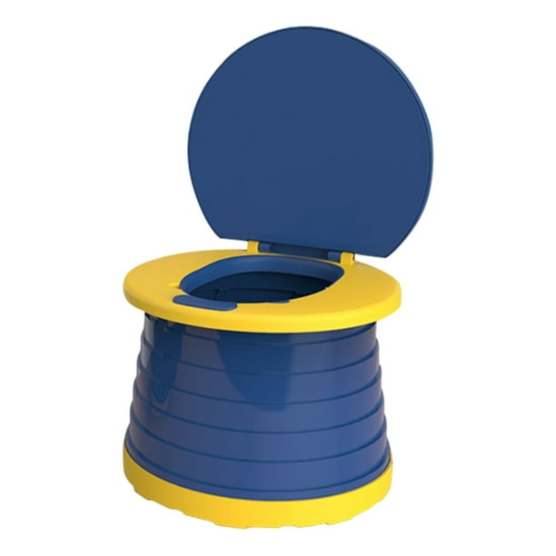 Asiento de entrenamiento para inodoro plegable para portátiles, orinal Azul Sunnimix Inodoro para niños portátil