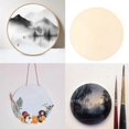 thumbnail image 5 of 4 Pieces 12 Inch Unfinished Wood Circles Round Wood Slices for DIY Crafts, 5 of 5