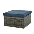 thumbnail image 5 of Patio Furniture Set, Outdoor Seasonal PE Wicker Furniture Set, 5 Pieces Patio conversation Set With Plywood & Adjustable Coffee Table, 5 of 7