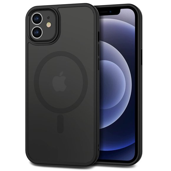Funda magnética CACOE para iPhone 12/12 Pro de 6.1 pulgadas, negra