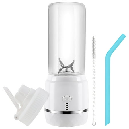 

TureClos USB Electric Mini Juicer Portable Fruits Vegetables Blender 400ml Juice Milk Shakes Cup Mixer White