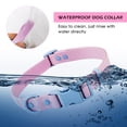 thumbnail image 5 of Wolfone Waterproof Dog Collar with Quick Release Buckle， Cute Adjustable Collar for Dogs Comfort Sturdy Durable Odor Proof Easy Care（Sweet Lilac 37.5-55cm）, 5 of 7