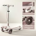 ShYlai Foldable Kick Scooter LightUp Wheels 3 Wheel Scooter Adjustable