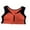Orange, variant on LYMAYTER Women Zip Front Sports Bra Wireless Post-Surgery Bra Vest Comfort Yoga Bralette S-L