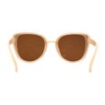 thumbnail image 4 of Womens Luxury Rhinestone Edge Large Cat Eye Sunglasses Beige - Brown, 4 of 4