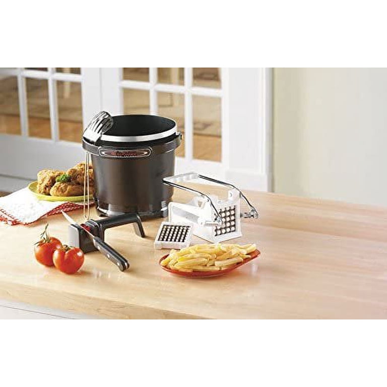 Gran Pappy 1500W Electric Deep Fryer with Non-Stick Inside & Out