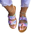 thumbnail image 2 of Sandles Summer Slippers, Bow Knot Color Matching, Fashionable Beach Wear Women Crystal Sandals on Clearance, 2 of 2