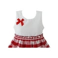 thumbnail image 2 of Robe Fille Rouge Tartan Robe d'Été Vêtements Enfants Nouveau 6-6 Ans, 2 of 4