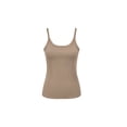 thumbnail image 3 of Women's Fashion Casual Solid Color Thin Strap Camisole Coffee L, 3 of 4