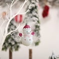 thumbnail image 4 of geerera Glitter Christmas Hanging Decorations, Cartoon Snowman Ornaments, for Xmas Tree Window Decor, Home Party DIY Crafts, 4 of 6