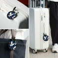 thumbnail image 6 of Peace Dove 2Pcs PU Leather Round Luggage Tags with Privacy Cover and Name ID Tag for Suitcase, Handbags, Backpacks, School Bags, 6 of 6