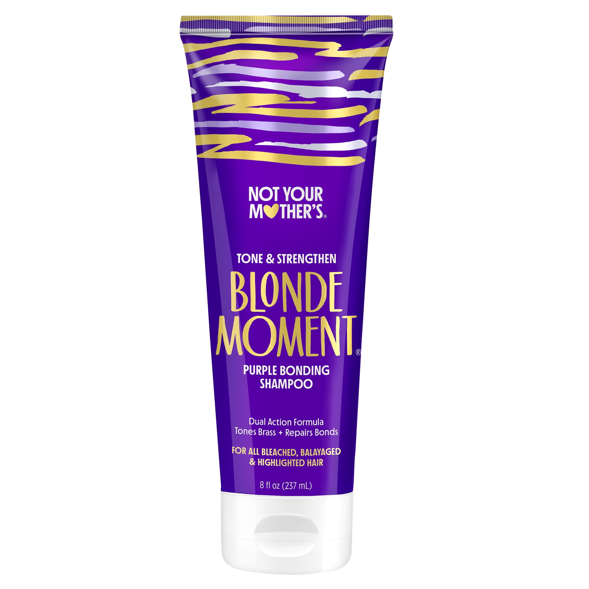 Not Your Mother's Blonde Moment Purple Bonding Shampoo for Light and Silver Hair Tones, 8 fl oz