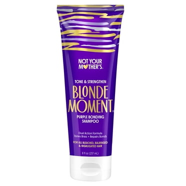 Not Your Mother's Blonde Moment Purple Bonding Shampoo for Light and Silver Hair Tones, 8 fl oz