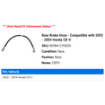 thumbnail image 2 of Rear Brake Hose - Compatible with 2002 - 2004 Honda CR-V 2003, 2 of 2