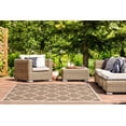 thumbnail image 6 of Safavieh Courtyard Alyssa Geometric Indoor/Outdoor Area Rug, Brown/Bone, 2'7" x 5', 6 of 15