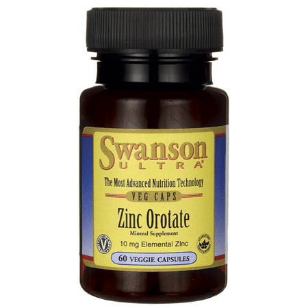 Swanson Zinc Orotate 10 mg 60 Veg Caps