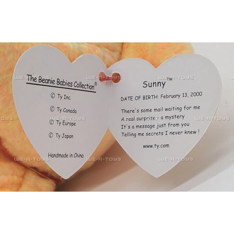 Ty Beanie Baby: Sunny the Bear | Plush Toy | Birthday Gift